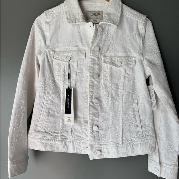 New Liverpool White Denim Blazer - Picture 3 of 10